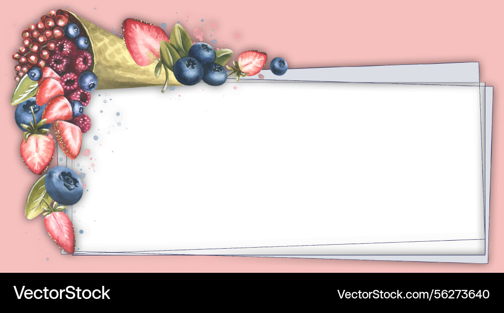 Horizontal frame with decoration in the form Horizontal frame with decoration in the form Vector Image