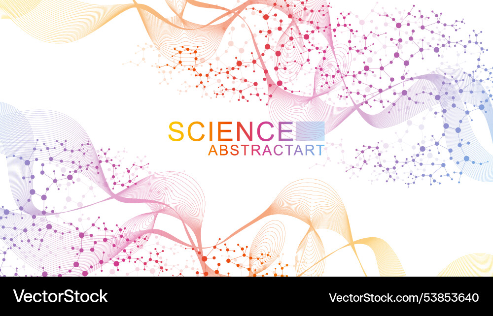 Modern abstract molecules structure for science Modern abstract molecules structure for science vector image