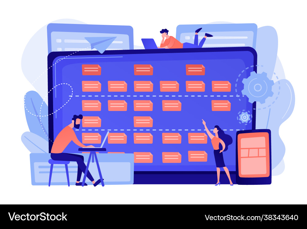 Software requirement description concept Software requirement description concept vector image