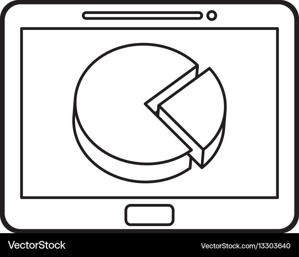 Statistic graph report Vector Image