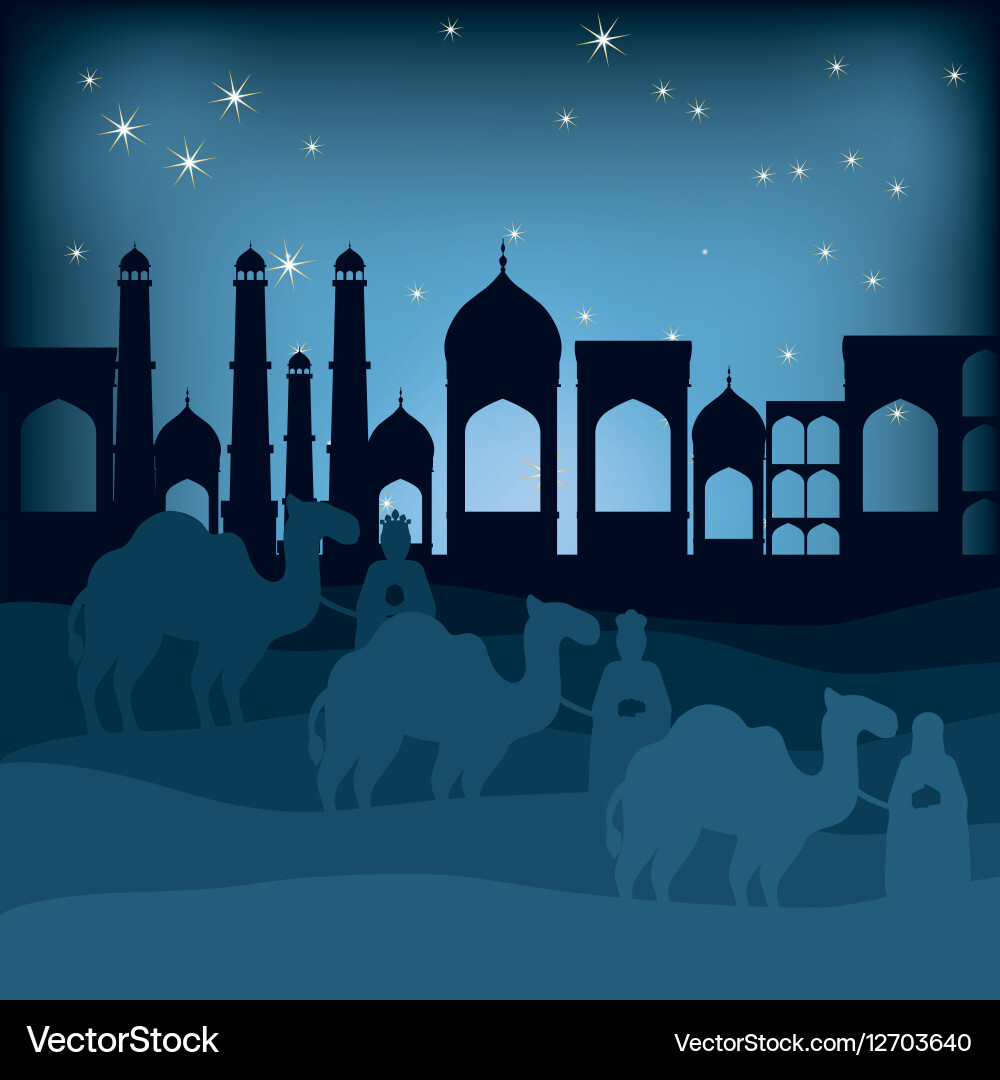 Three wise men Royalty Free Vector Image - VectorStock