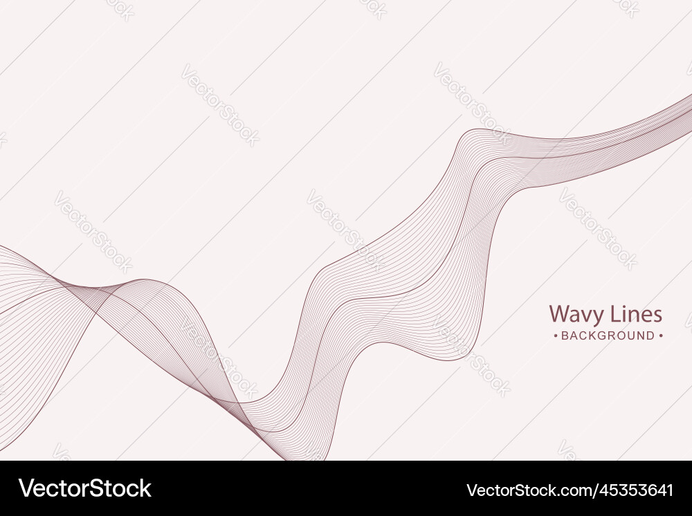 Abstract background with flowing lines waves vector image