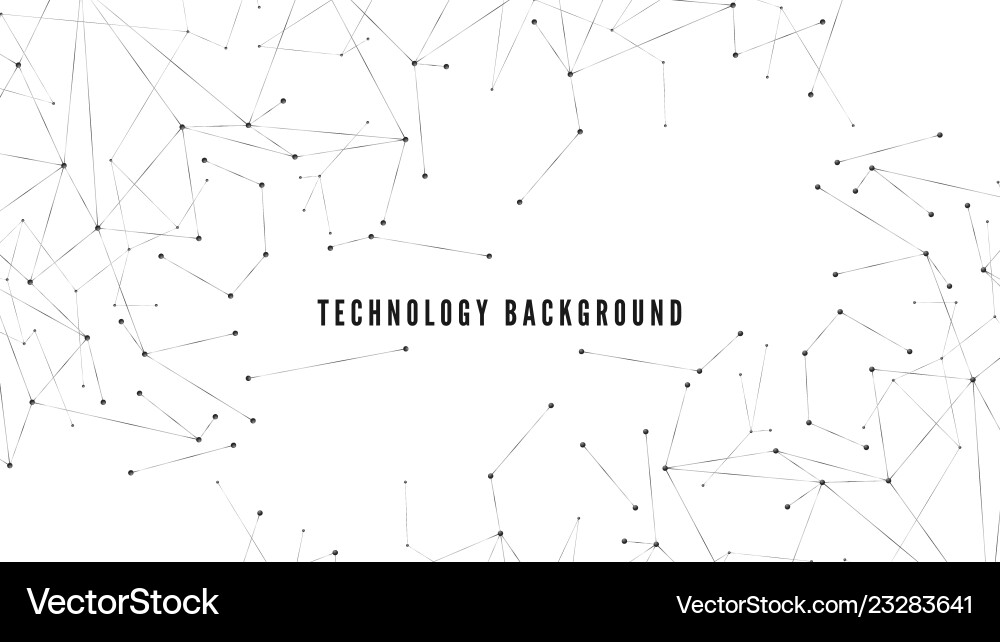 Abstract Technology Network Background Vector Image