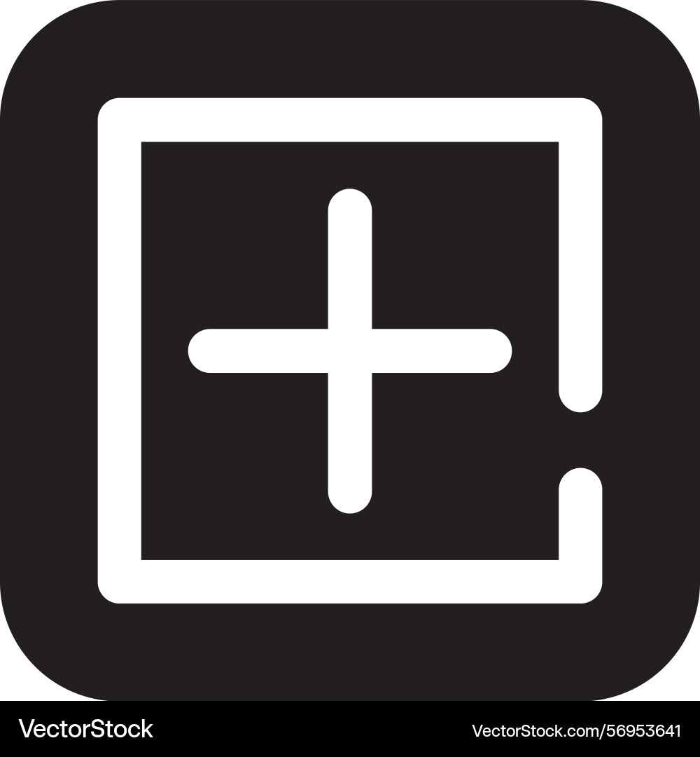 Add square icon design Vector Image
