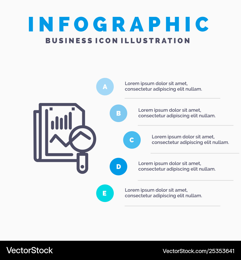 File static search computing blue infographics File static search computing blue infographics vector image