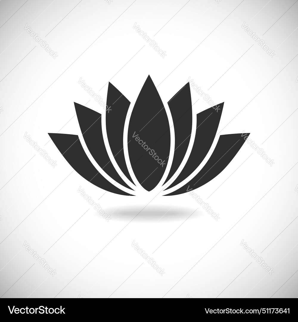 Lotus icon Royalty Free Vector Image - VectorStock