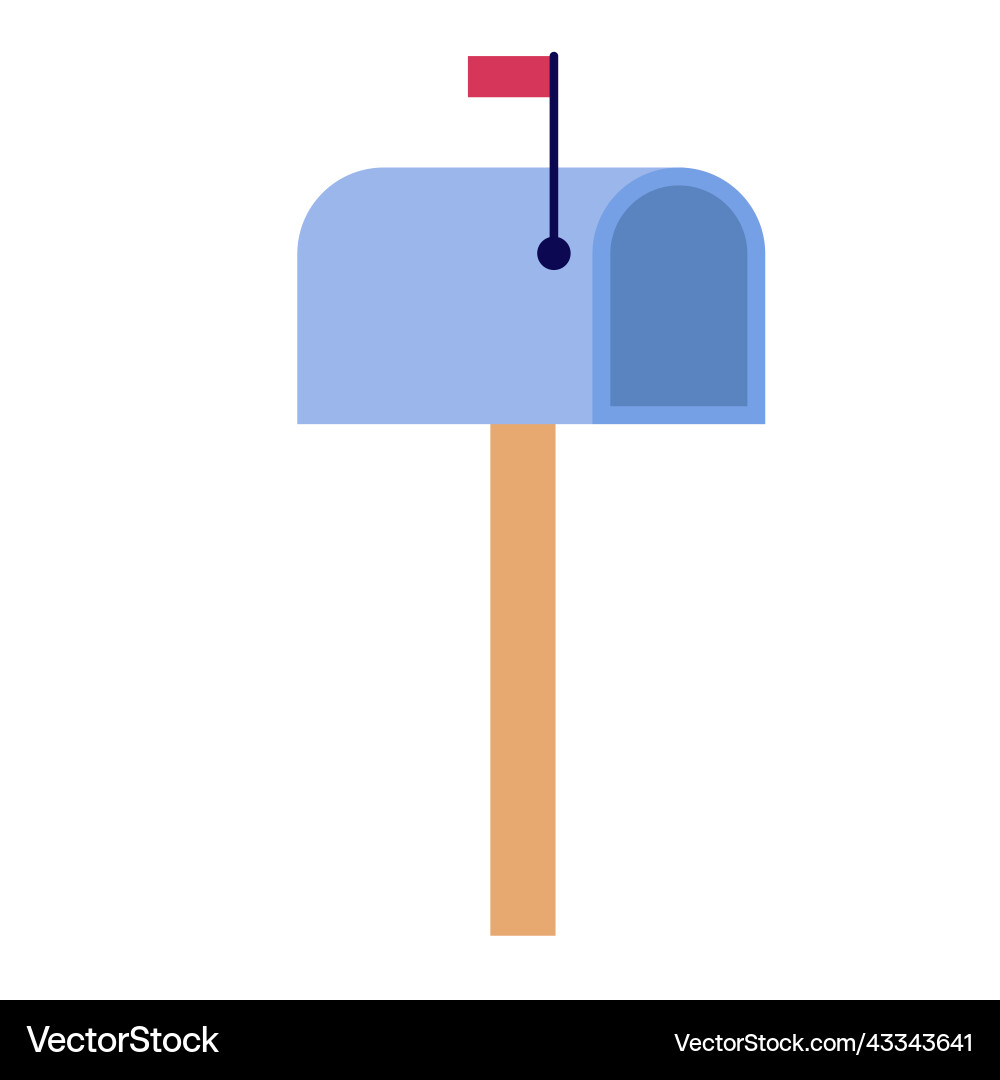 Mailbox for envelope and mail message Mailbox for envelope and mail message Vector Image