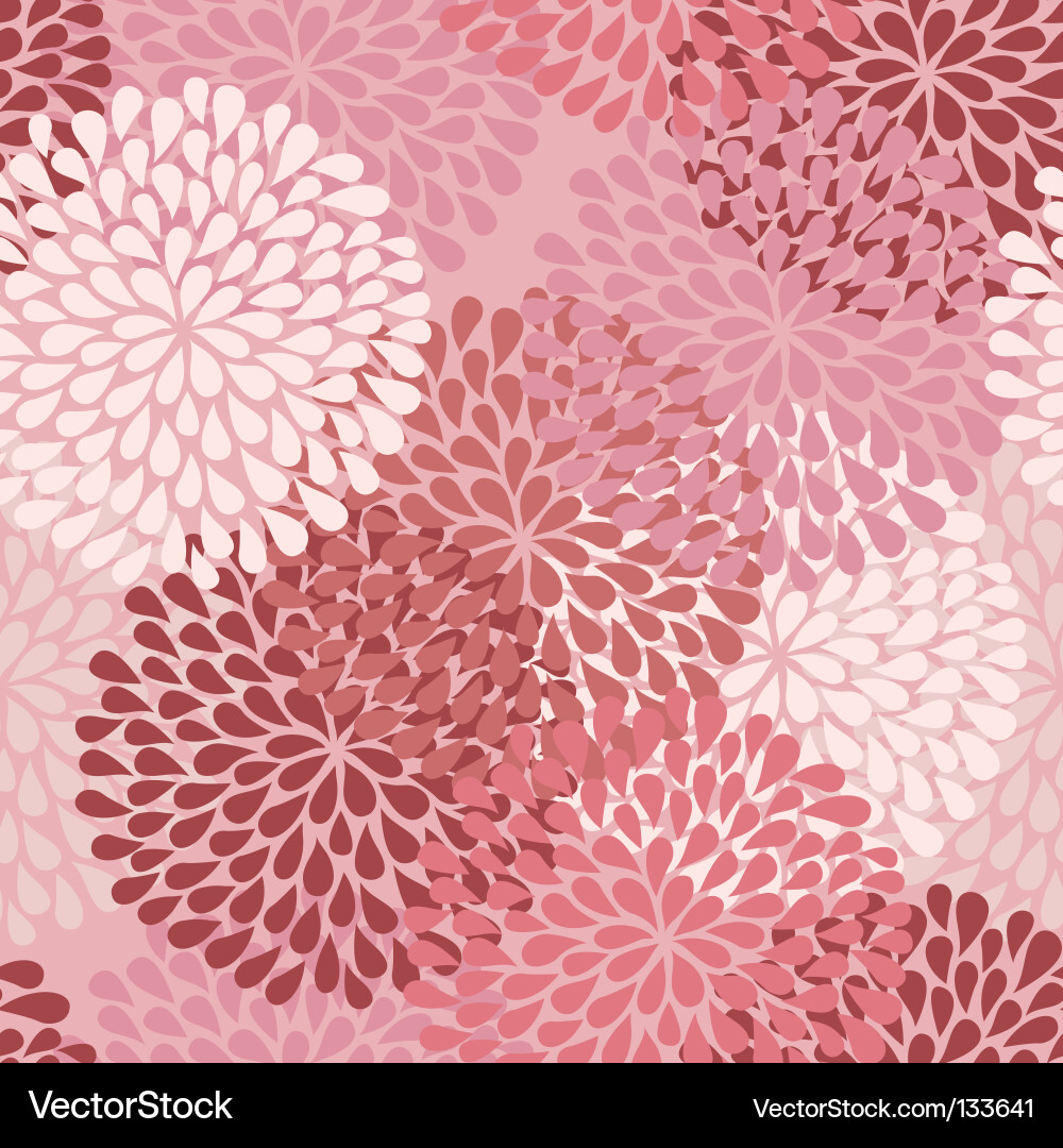 Romantic Floral Wallpaper vector image