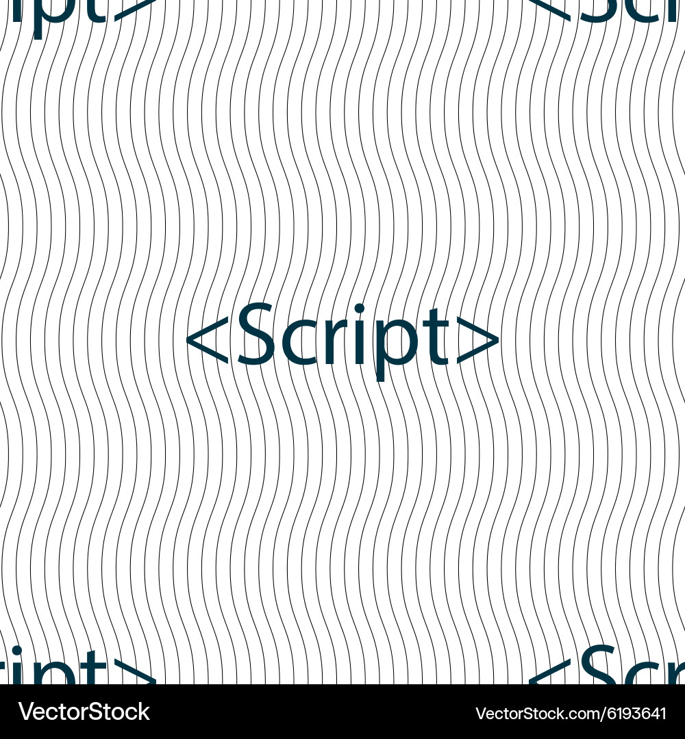 Schriftzeichen Symbol Javascript Code Symbol nahtlos Vektorbild