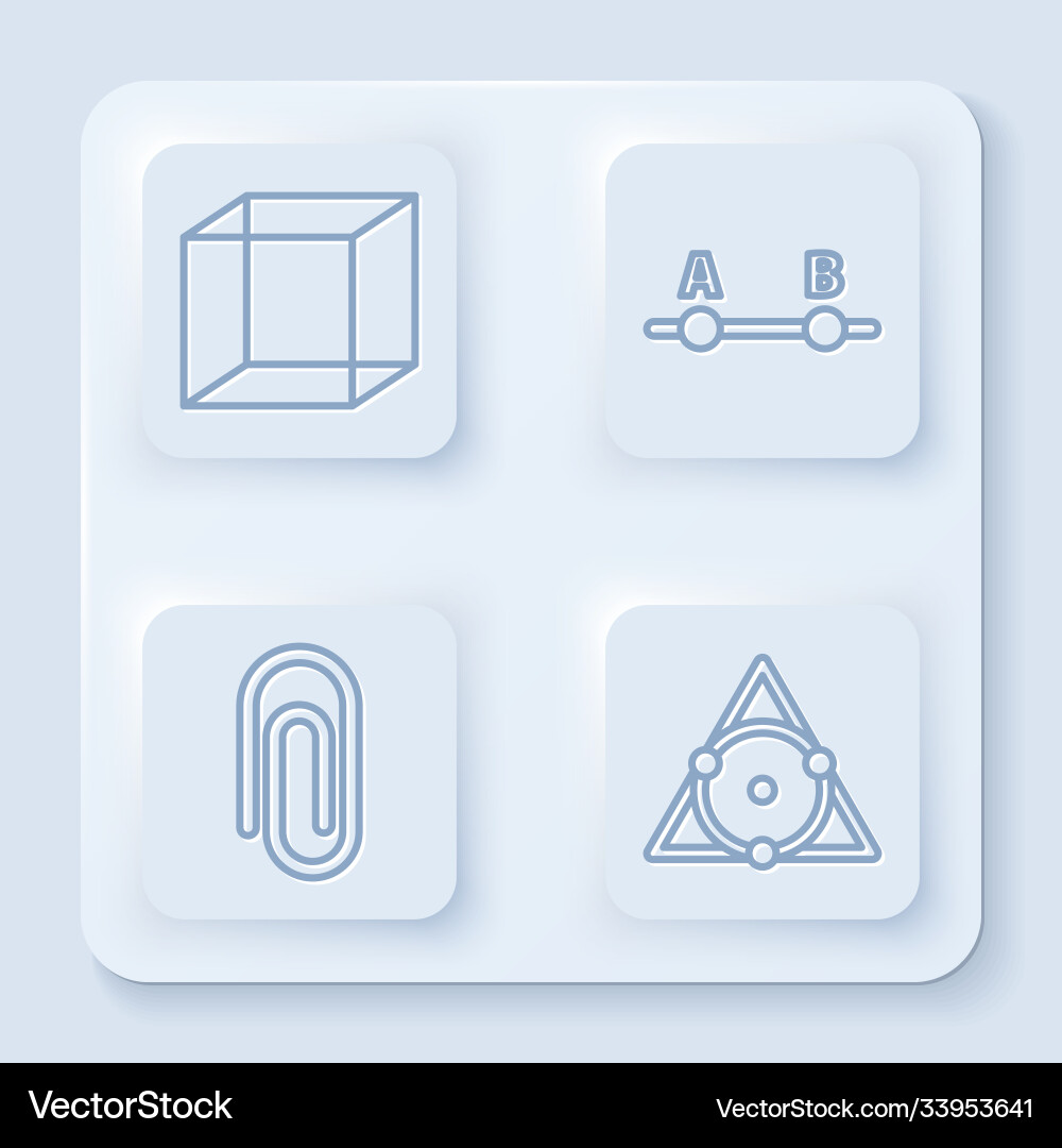 Set line function mathematical symbol test Set line function mathematical symbol test vector image