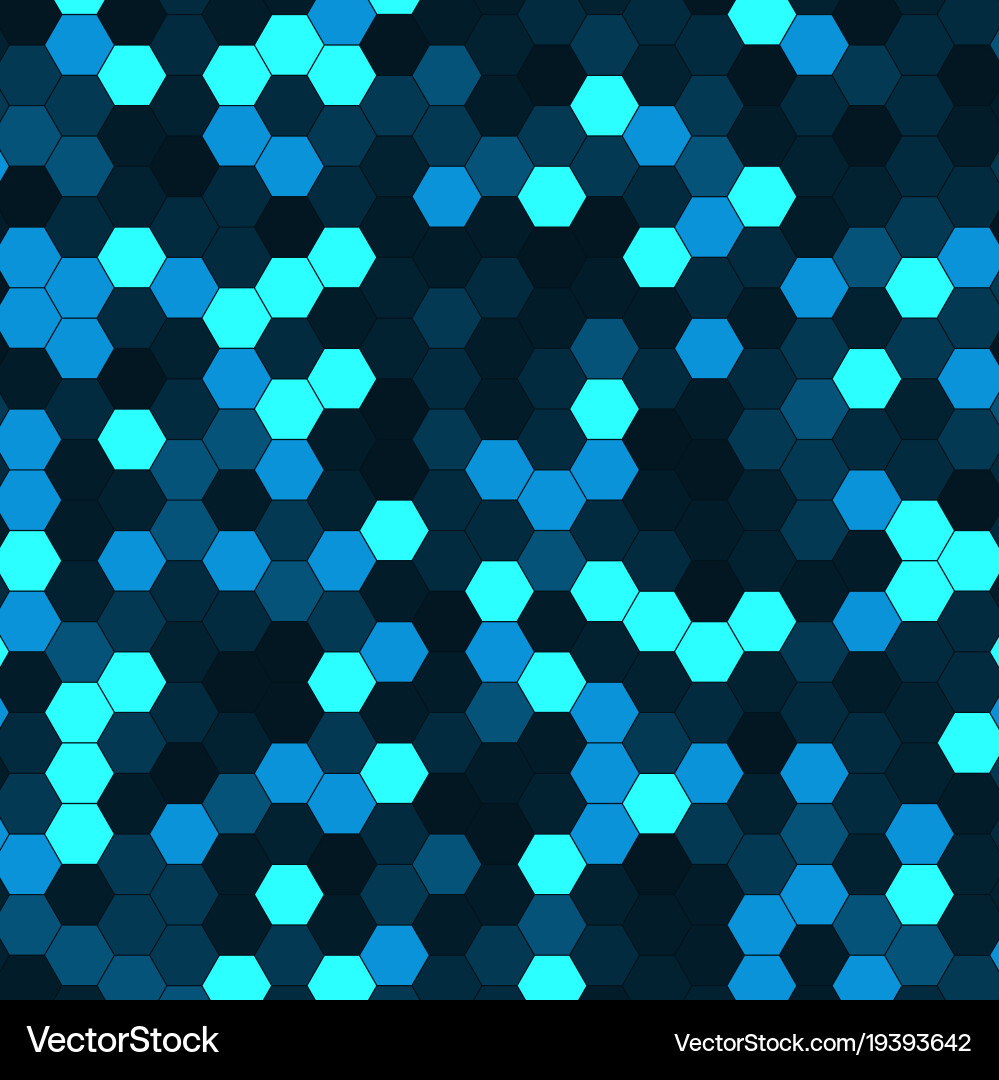 Abstract background of multicolored hexagon vector image