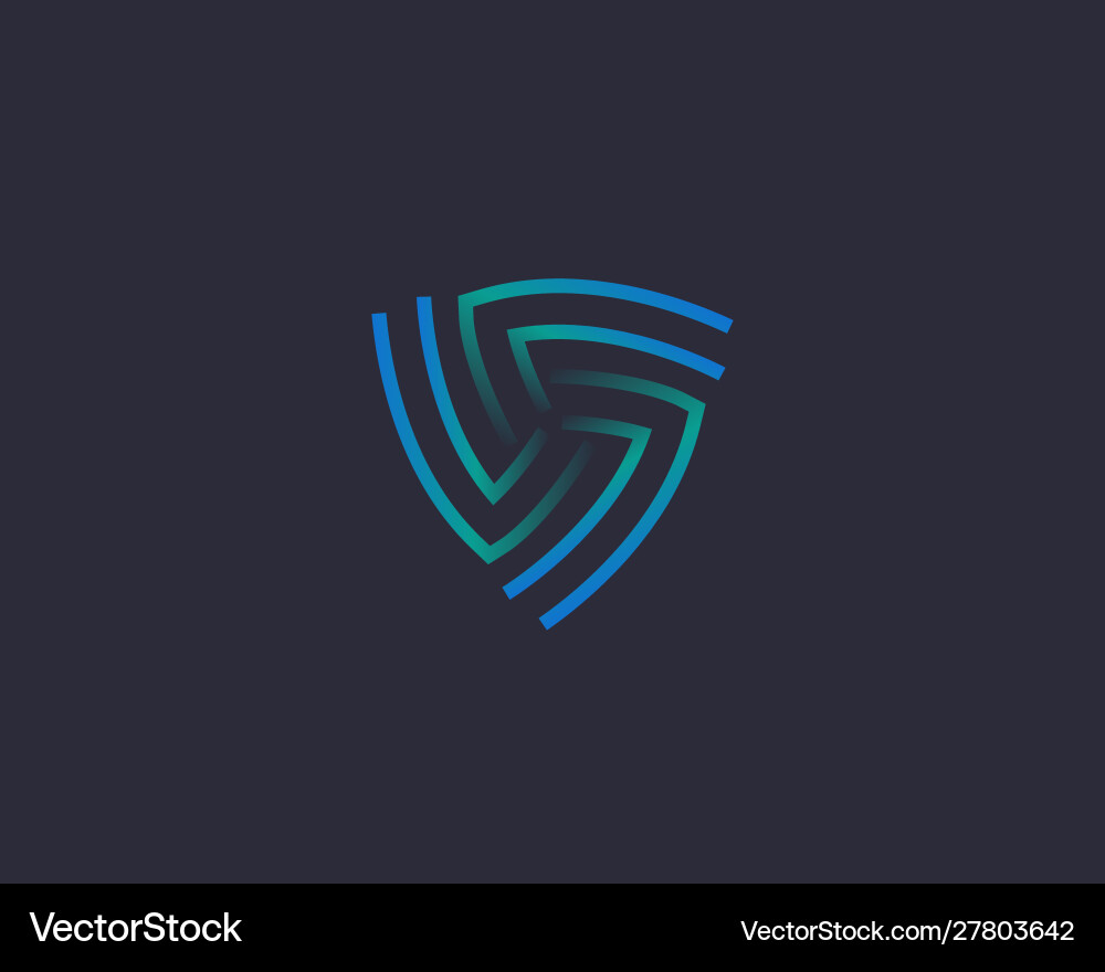 Abstract line spin logo icon design Abstract line spin logo icon design vector image