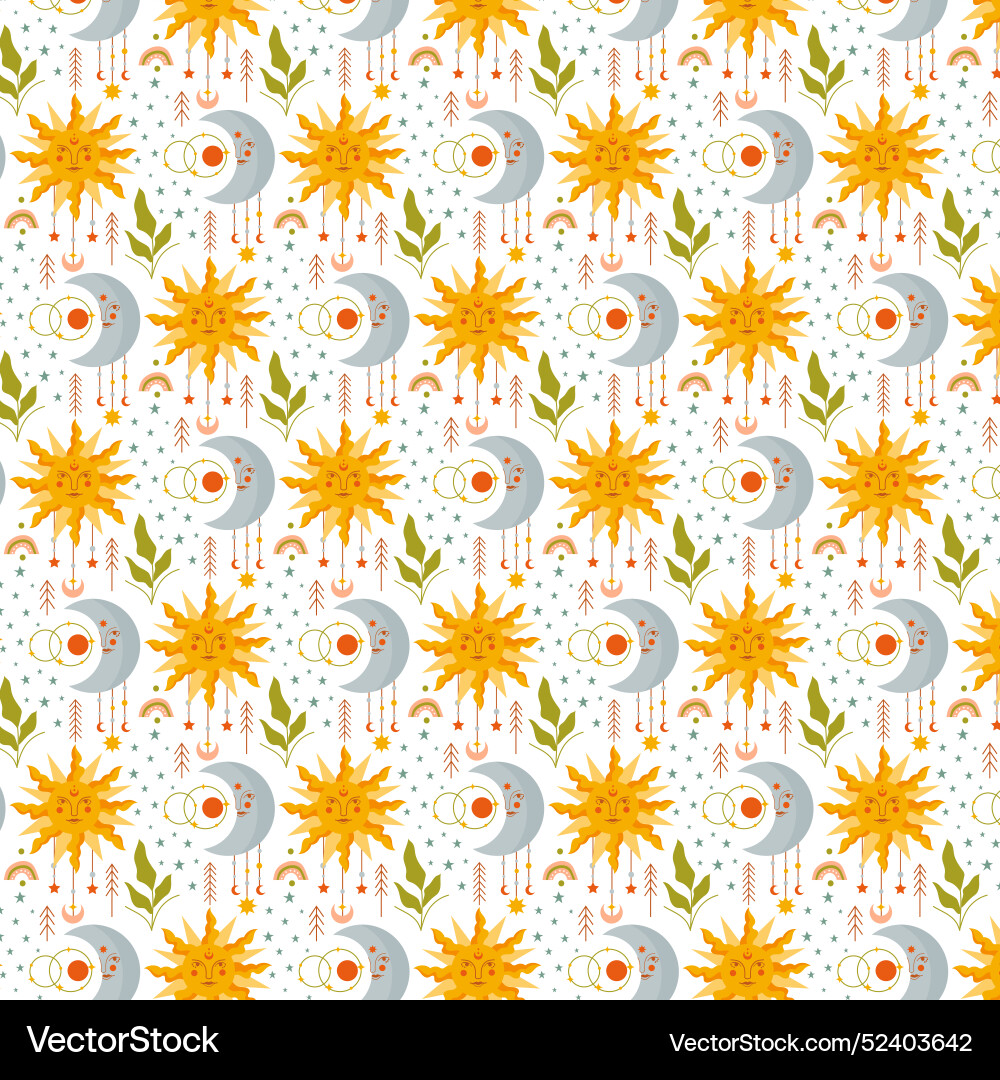 Boho pattern design Vector Image