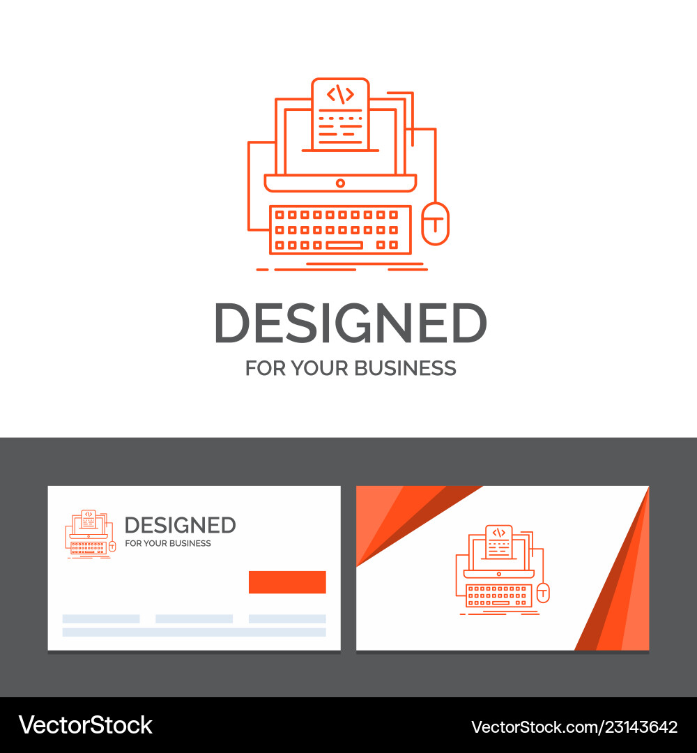 Business logo template for code coding computer Business logo template for code coding computer vector image