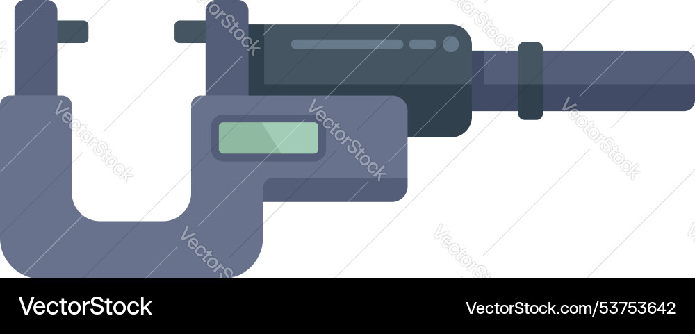 Digital micrometer showing precise measurement Digital micrometer showing precise measurement Vector Image