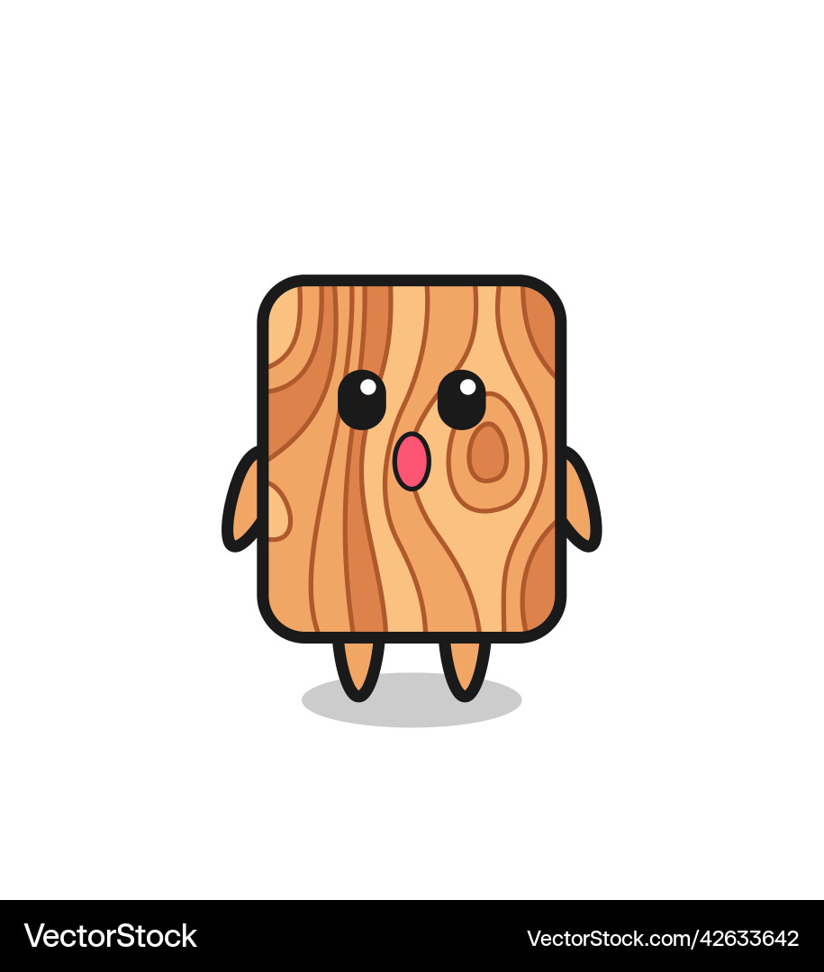 Erstaunlicher Ausdruck der Plank Holzkarikatur Erstaunlicher Ausdruck der Plank Holzkarikatur vektorbild