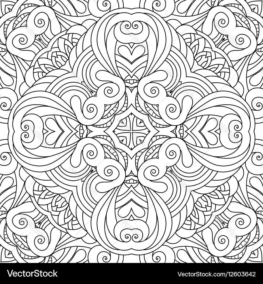 Intricate Damask Pattern Vector Image