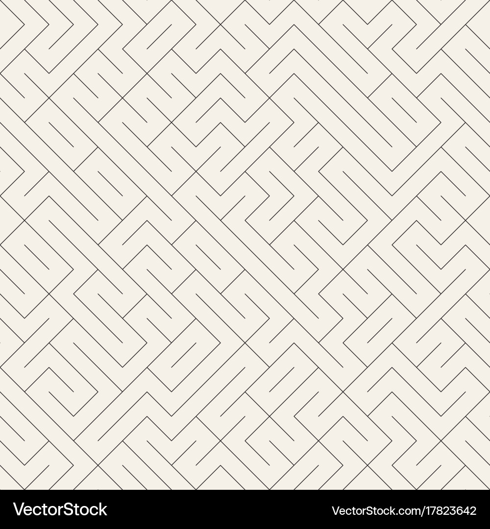 Irregular maze line abstract geometric background vector image