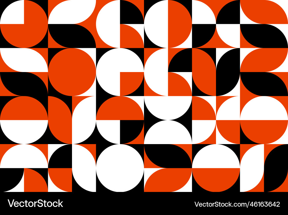 Scandinavian Circle Grid Pattern vector image