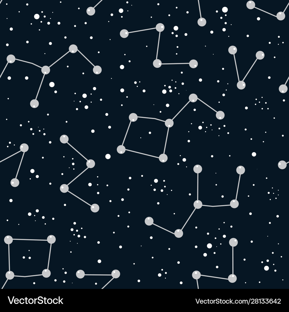 Seamless pattern with starry space Seamless pattern with starry space vector image