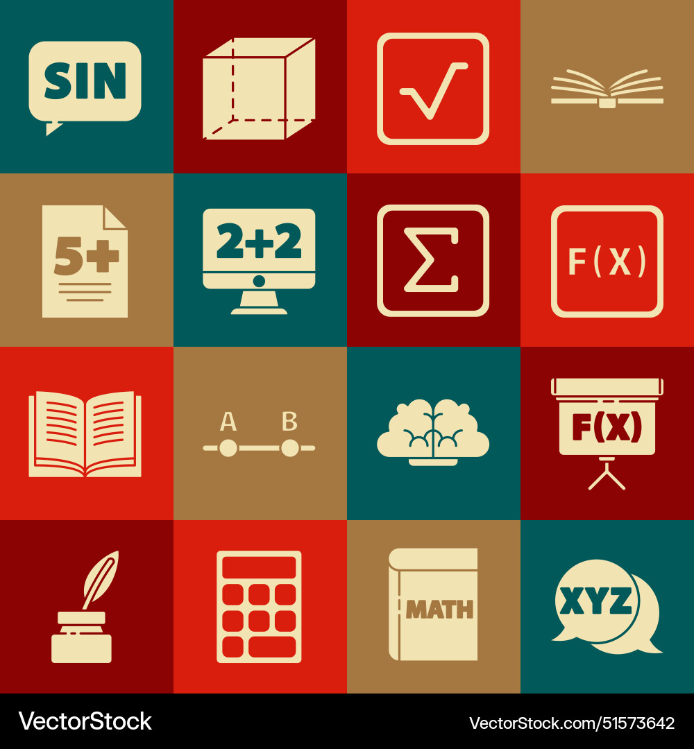 Set xyz coordinate system chalkboard function Set xyz coordinate system chalkboard function vector image