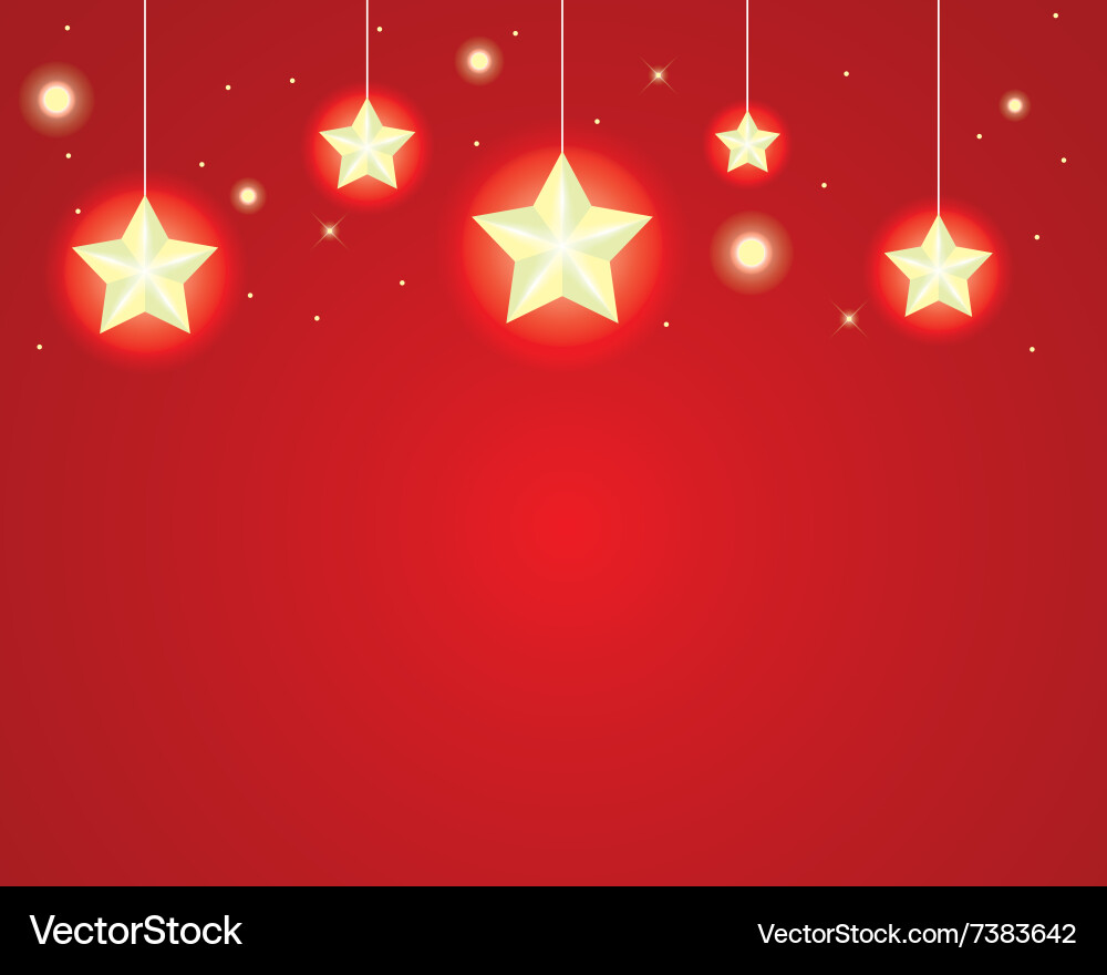 Stars on a string vector image