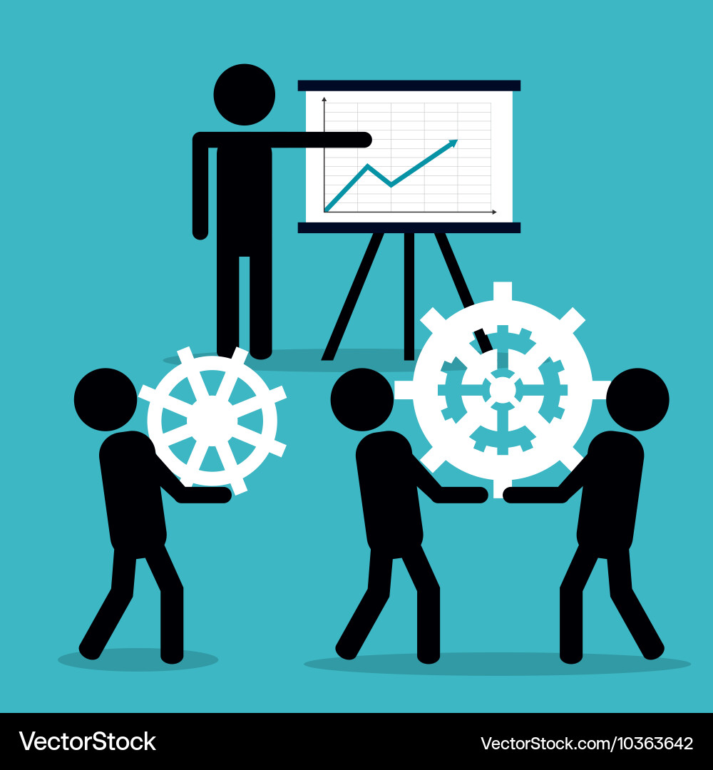Teamwork support design Vector Image