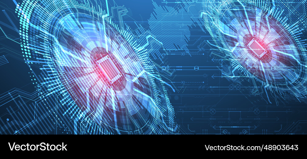 Abstract background on technological Abstract background on technological vector image