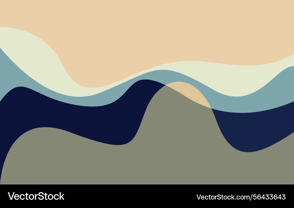 Abstract design background wave style Vector Image