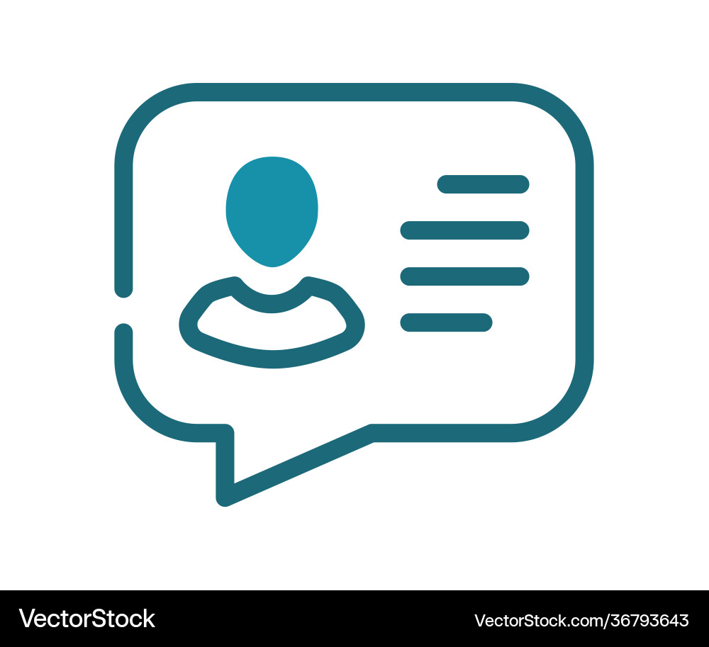 Chat user bubble single isolated icon with solid Chat user bubble single isolated icon with solid vector image