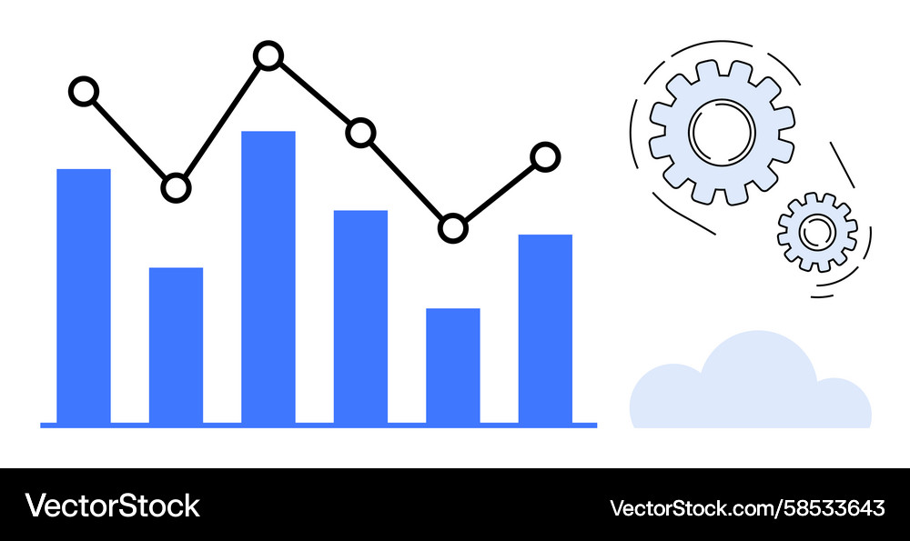 Data Analysis & Performance Vector Image
