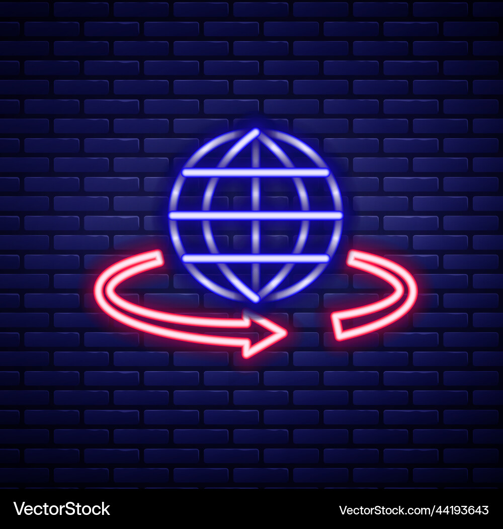 Glowing neon line 3d modeling icon isolated vector image