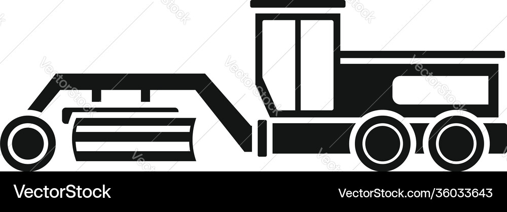 Grader machine grapple icon simple style Grader machine grapple icon simple style vector image