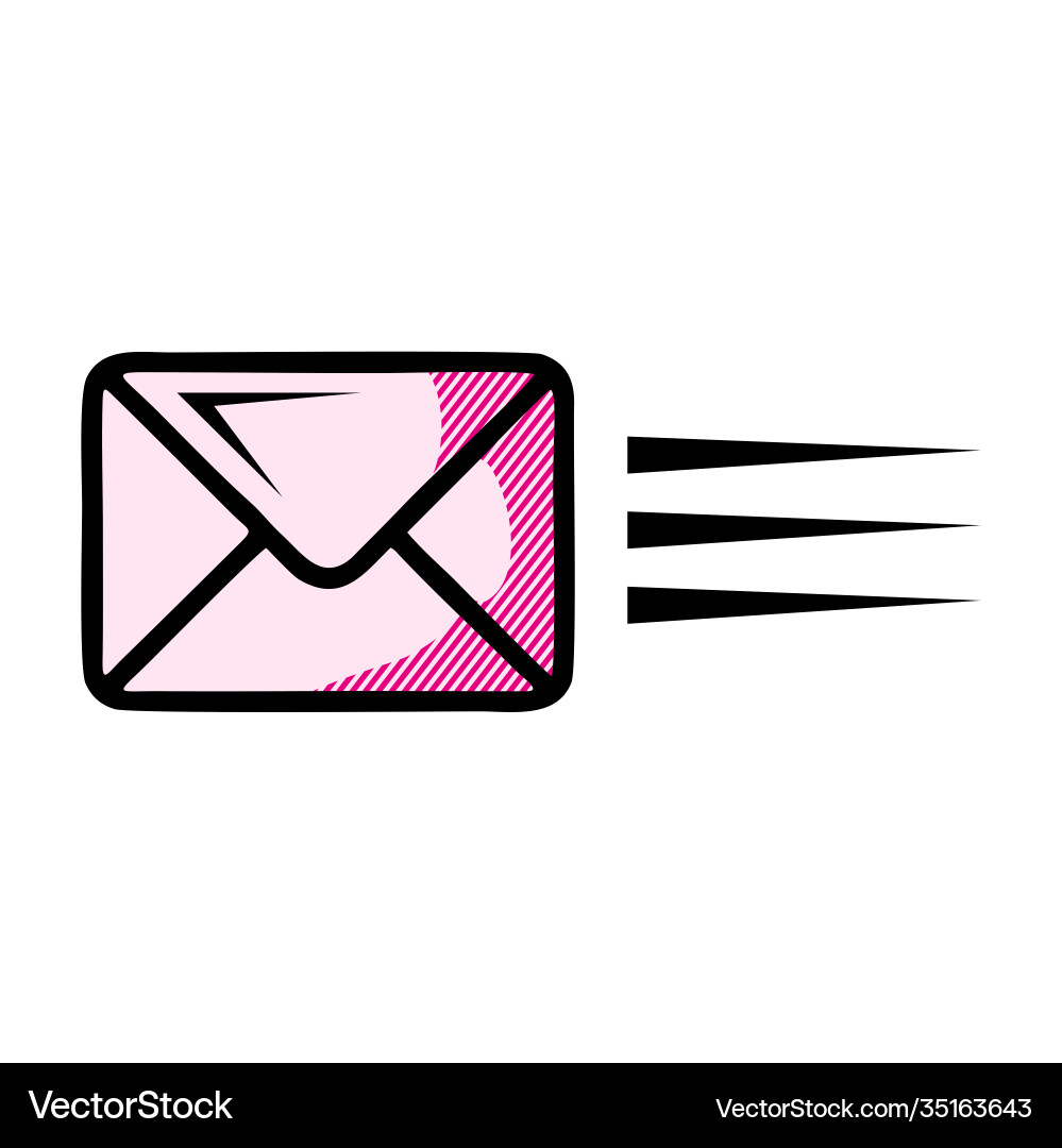 Mail send icon email envelope button contakt Mail send icon email envelope button contakt vector image