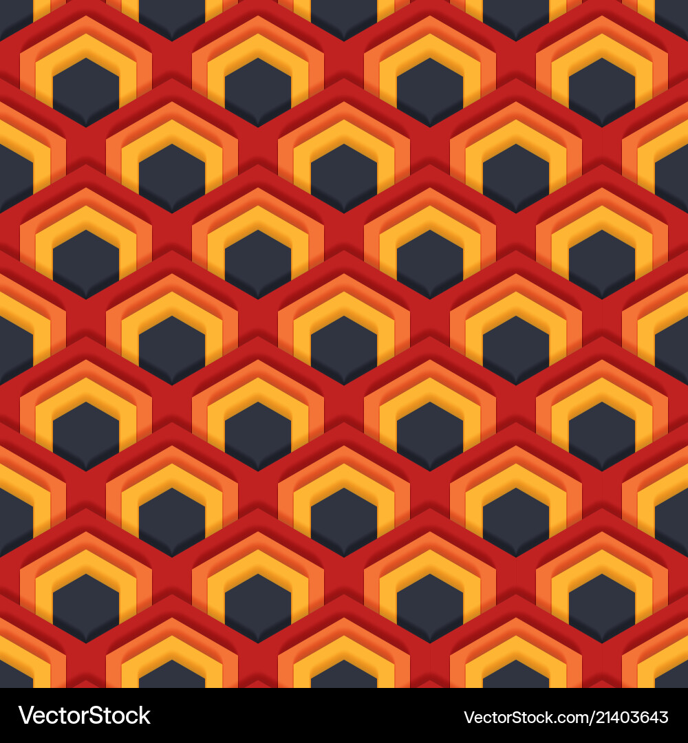 Seamless abstract pattern of hexagons Seamless abstract pattern of hexagons vector image