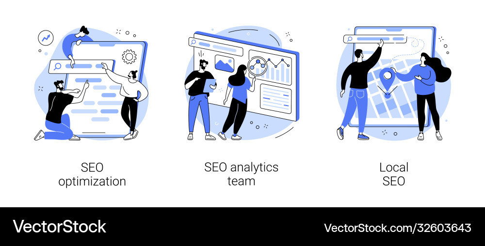 Website optimization abstract concept Vector Image