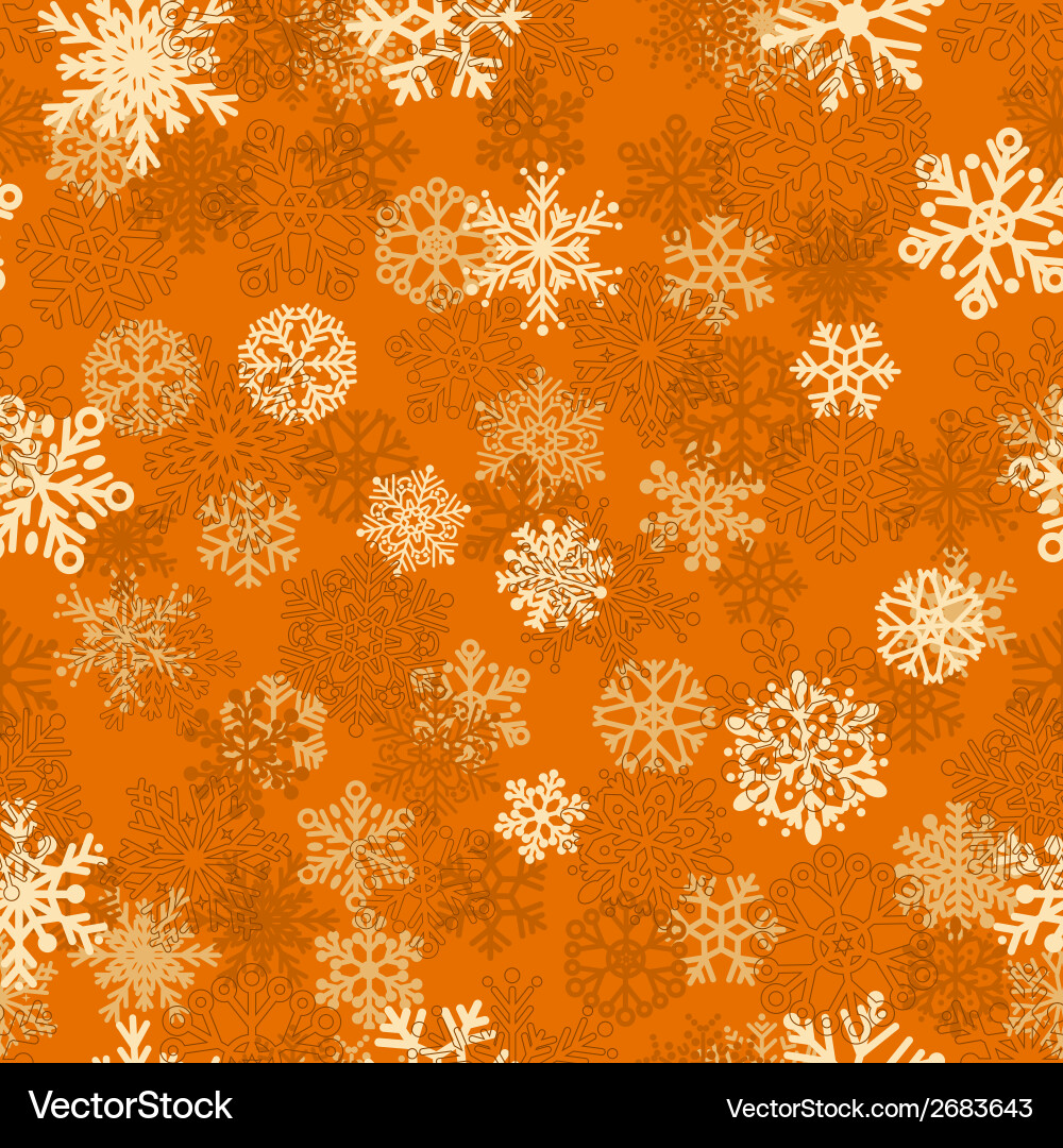 Winter Snowflake Pattern vector image