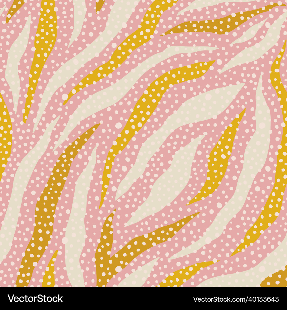 Zebra Polka Dot Pattern Vector Image