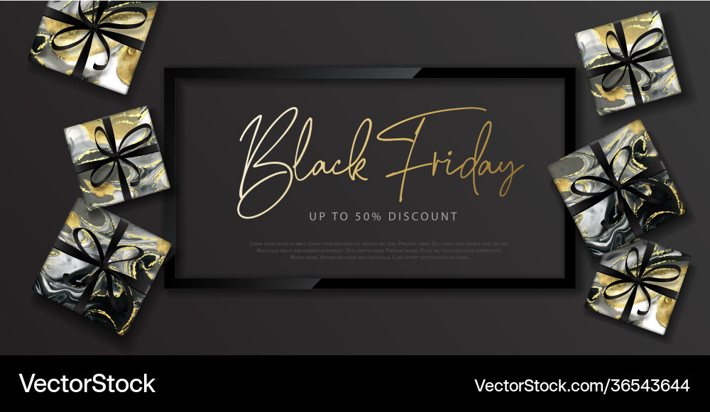 Black friday big sale banner with alcohol ink Black friday big sale banner with alcohol ink vector image