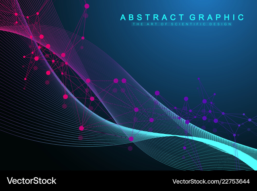 Connected Lines Abstract Background vector image