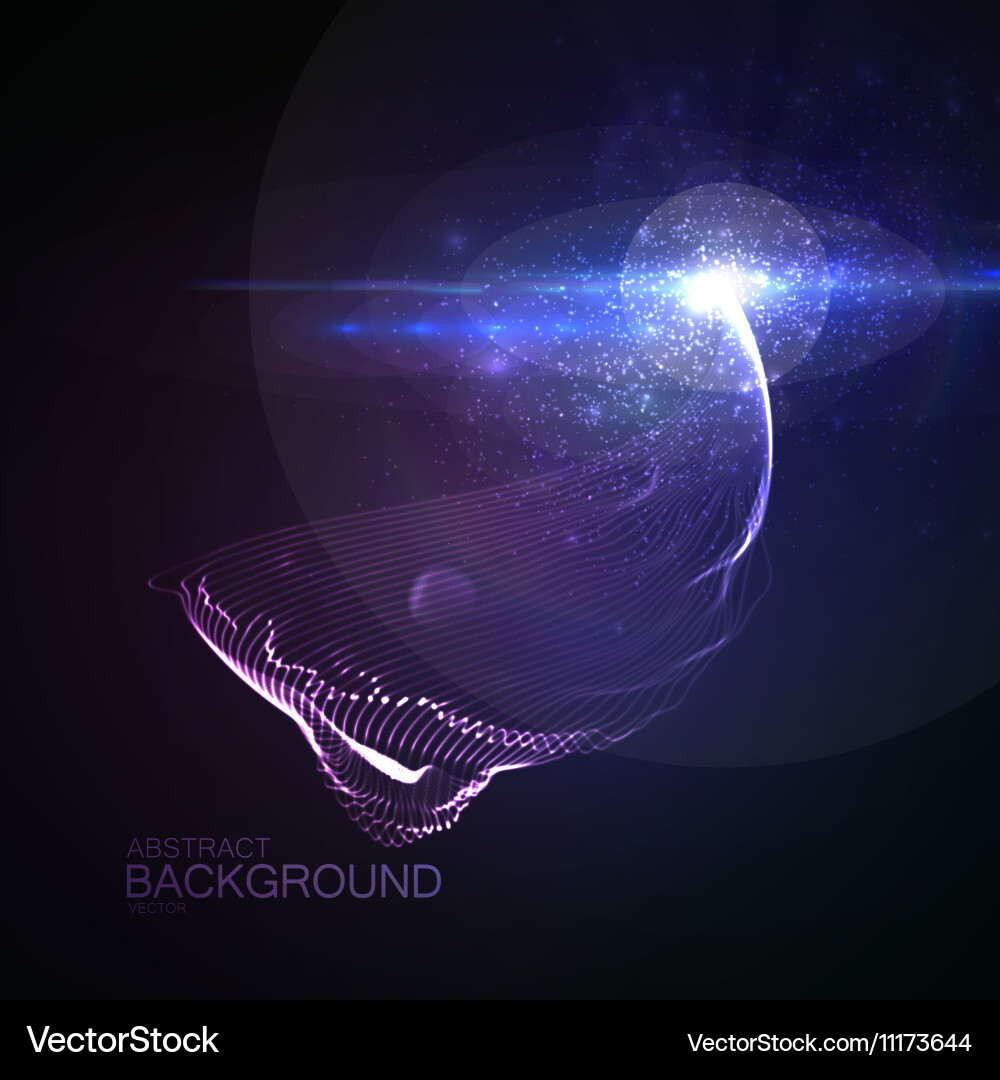 Digital Particle Burst Vector Image