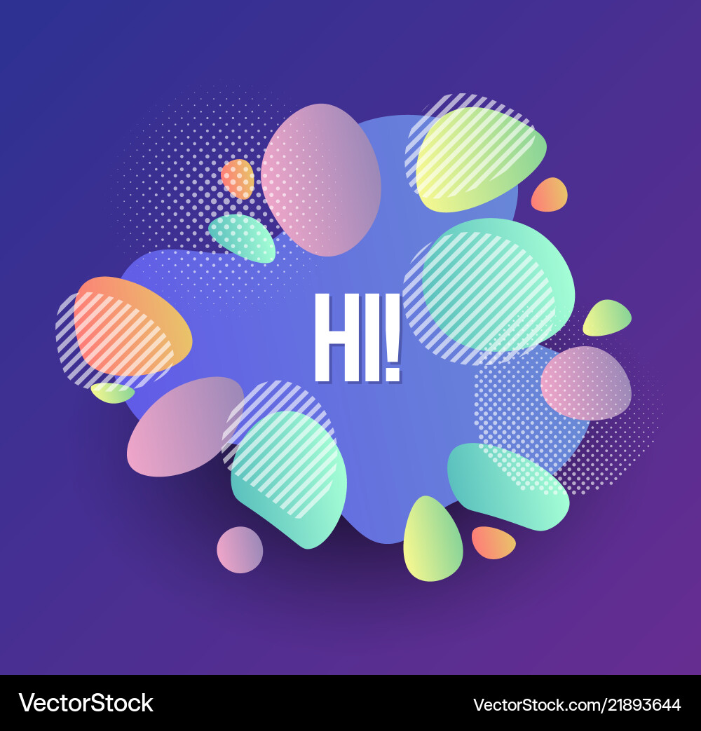 Set of abstract modern graphic elements dynamic Set of abstract modern graphic elements dynamic vector image