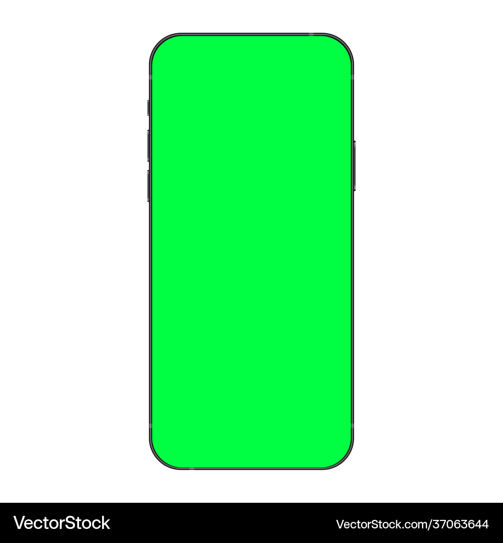 Smartphone realistic blank mockup Smartphone realistic blank mockup vector image