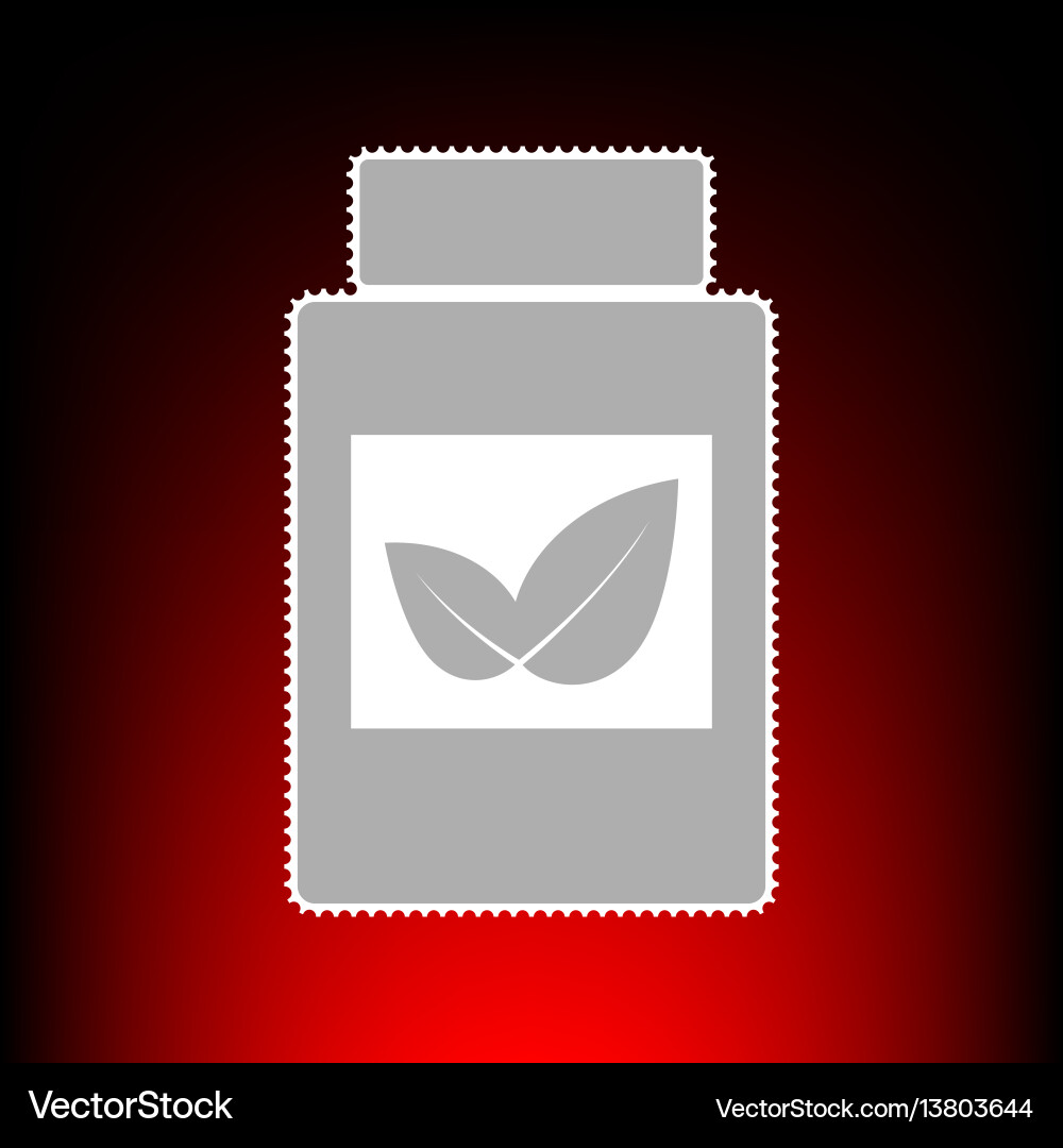 Supplements container Vector Image