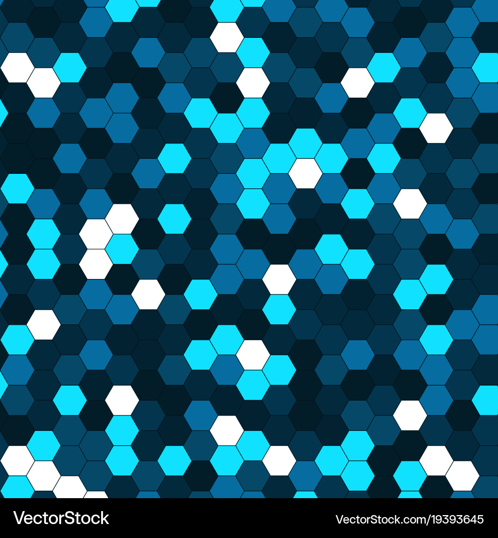 Abstract background of multicolored hexagon Vector Image