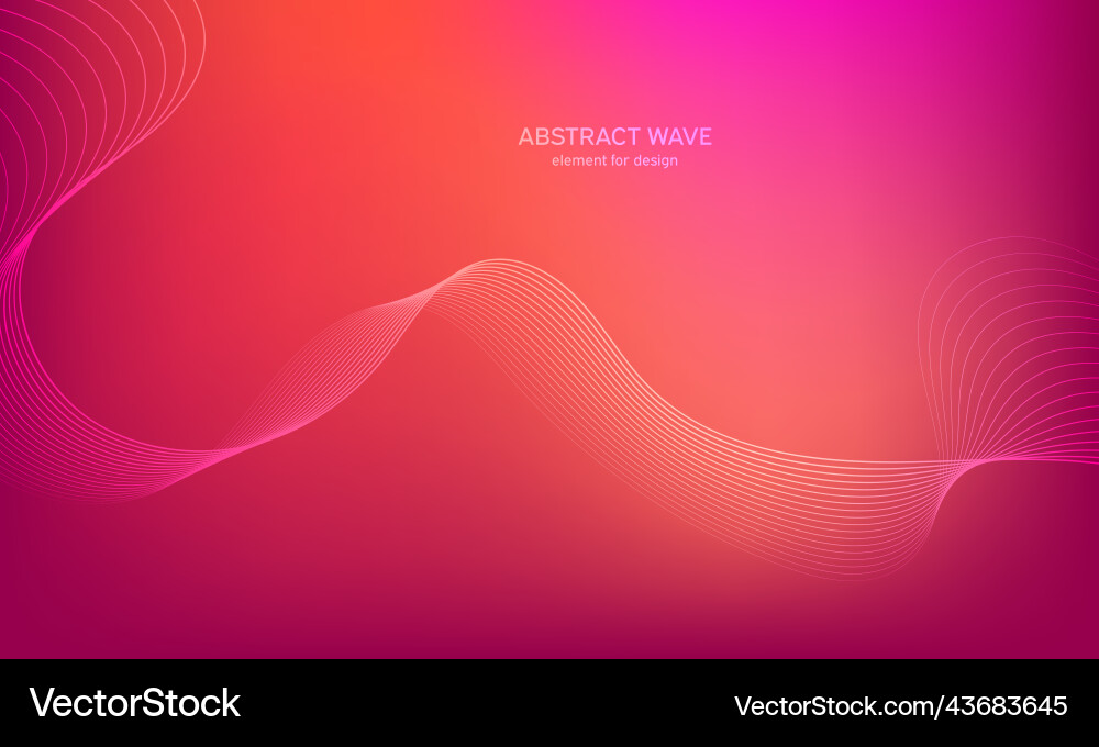 Abstract wave element for design digital Vector Image