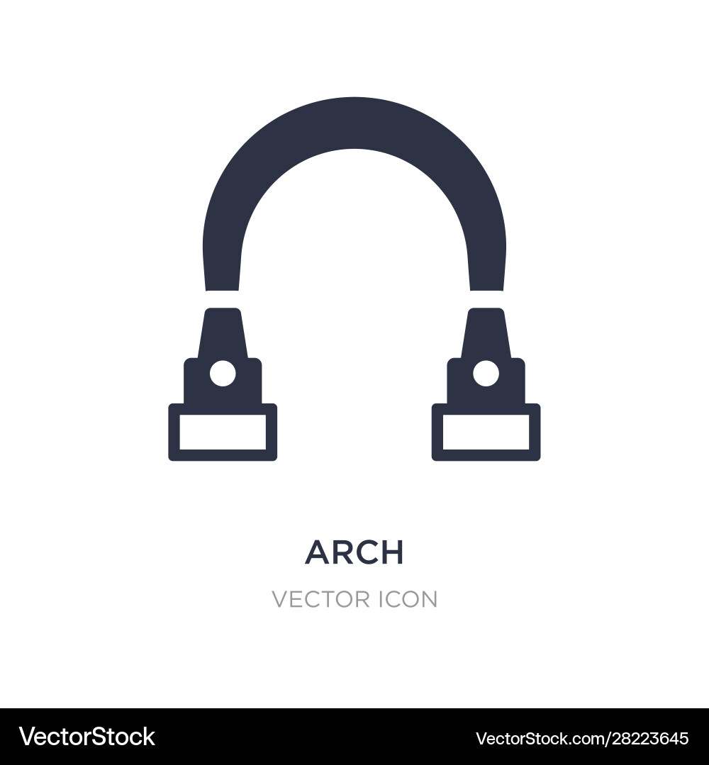Arch icon on white background simple element from vector image