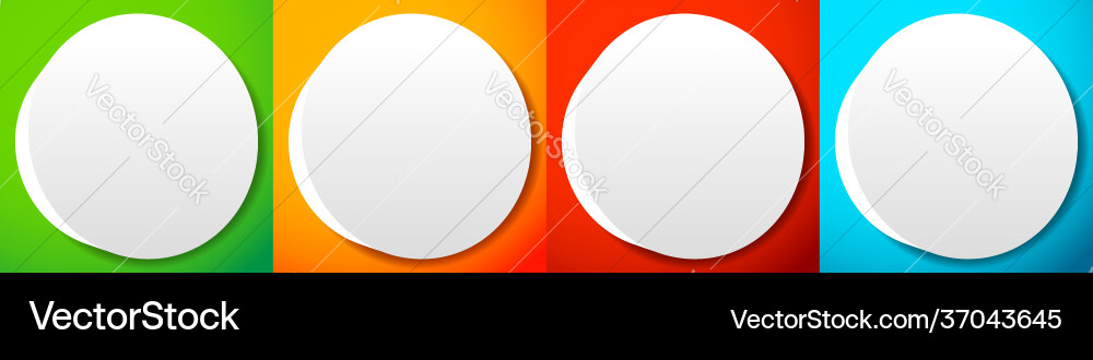 Blank empty circle orb and sphere button badge Blank empty circle orb and sphere button badge vector image