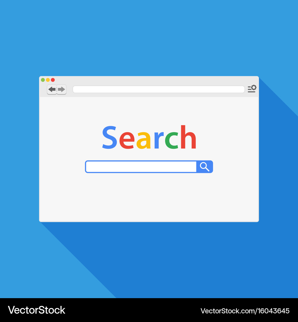 Browserfenster einfaches Web Vektorbild