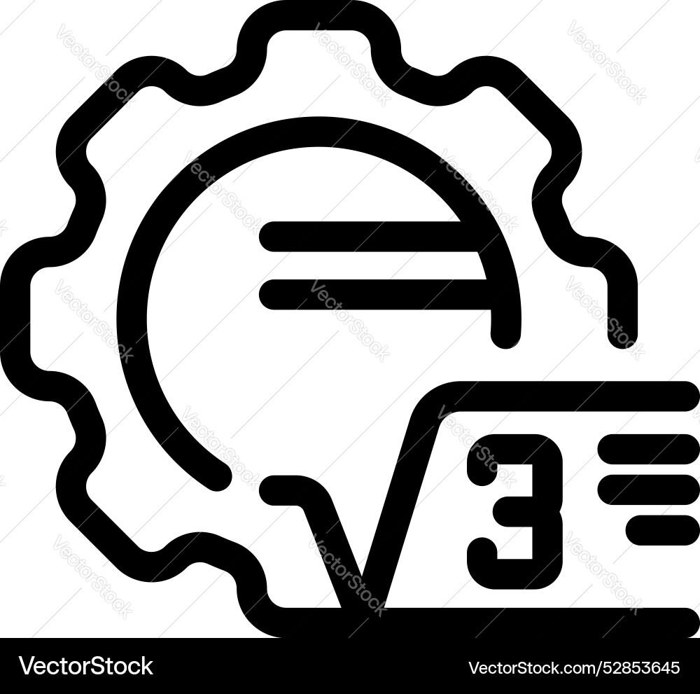 Gear creating third generation blockchain vector image